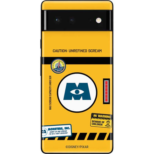 Disney Monsters Inc. Scream Canister Google Pixel 6 Skin